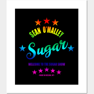Sugar Sean O'Malley Rainbow Script Posters and Art